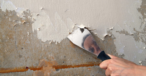 V R Graham Painting and Decorating Services: removing wallpaper image